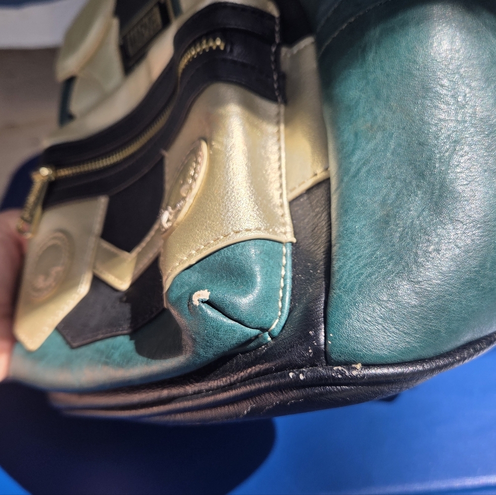Disney Marvel x Loungefly Loki Helmet Mini Backpack - Teal & Cream - Picture 7 of 10